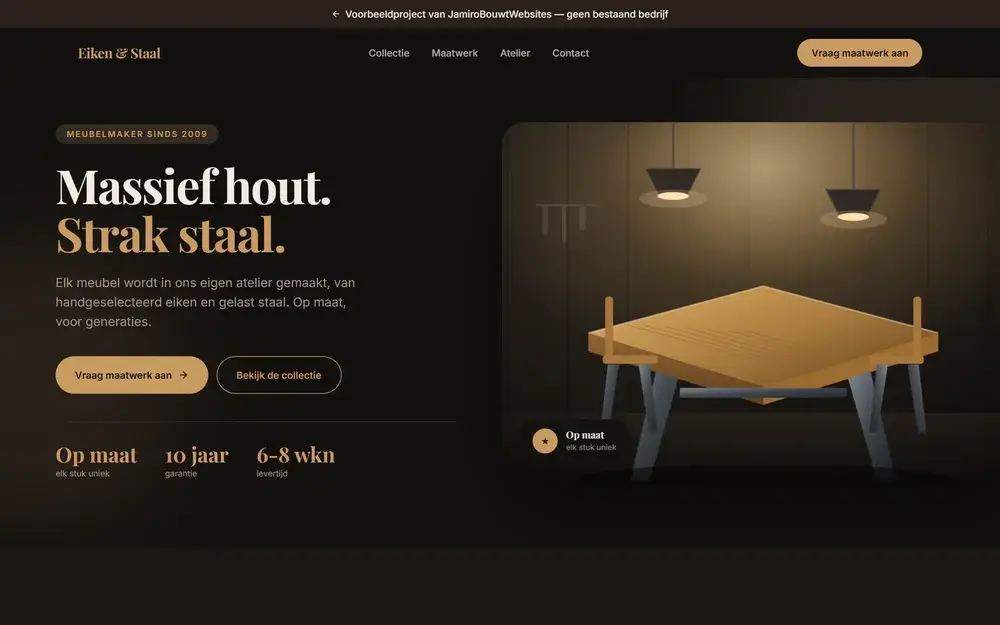 De website van Eiken & Staal